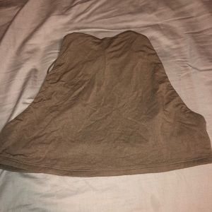 olive green crop top